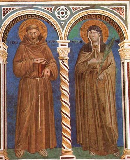 GIOTTO di Bondone Saint Francis and Saint Clare